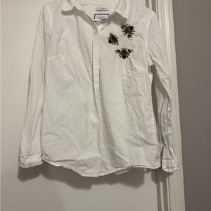 Charter Club Cream Relaxed Fit Shirt